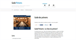 Desktop Screenshot of guide-prenoms.com